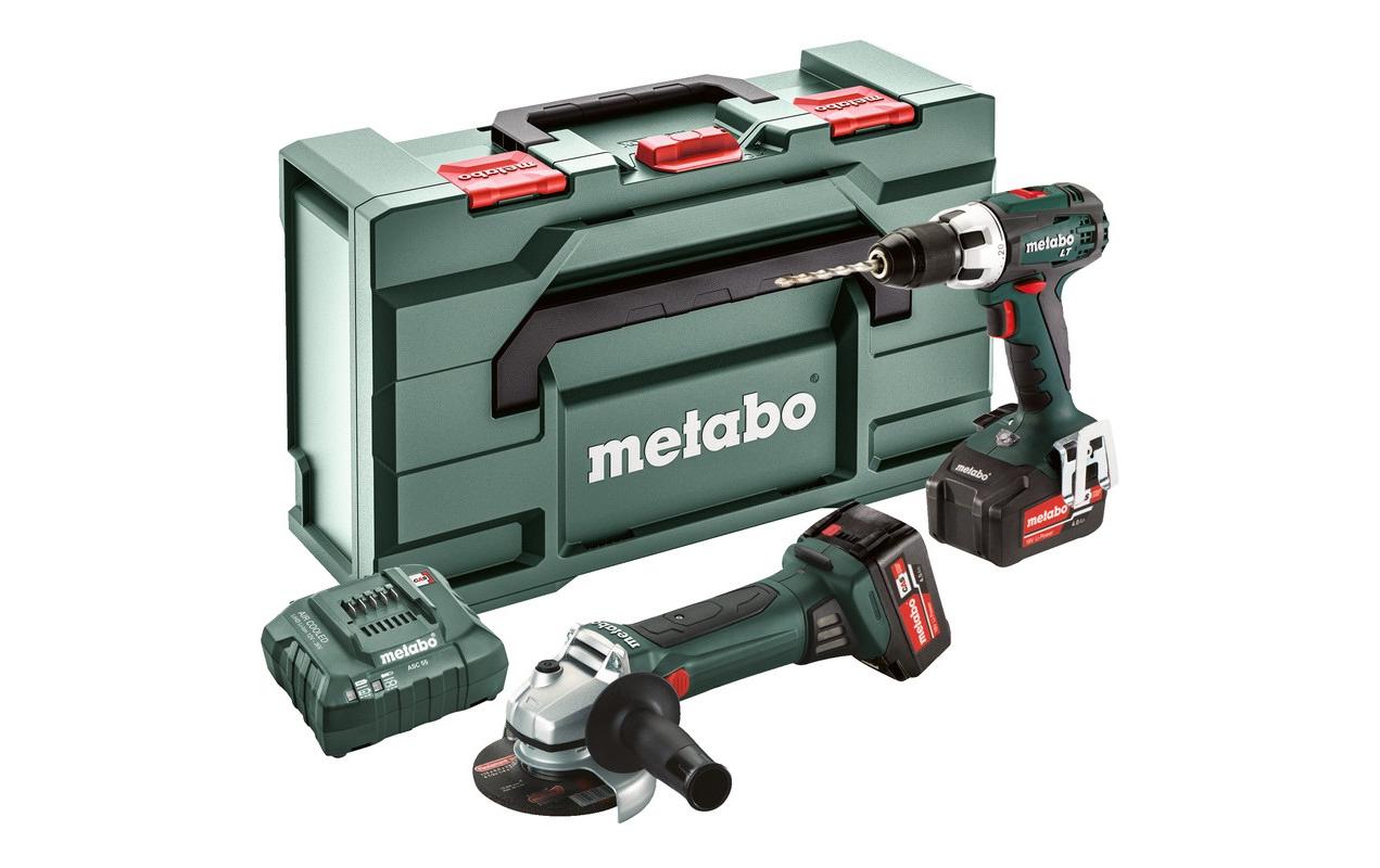 metabo Winkelschleifer »+ Winkelschleifer«, Mit zweitem Akku/Ladegerät/im Koffer von Metabo