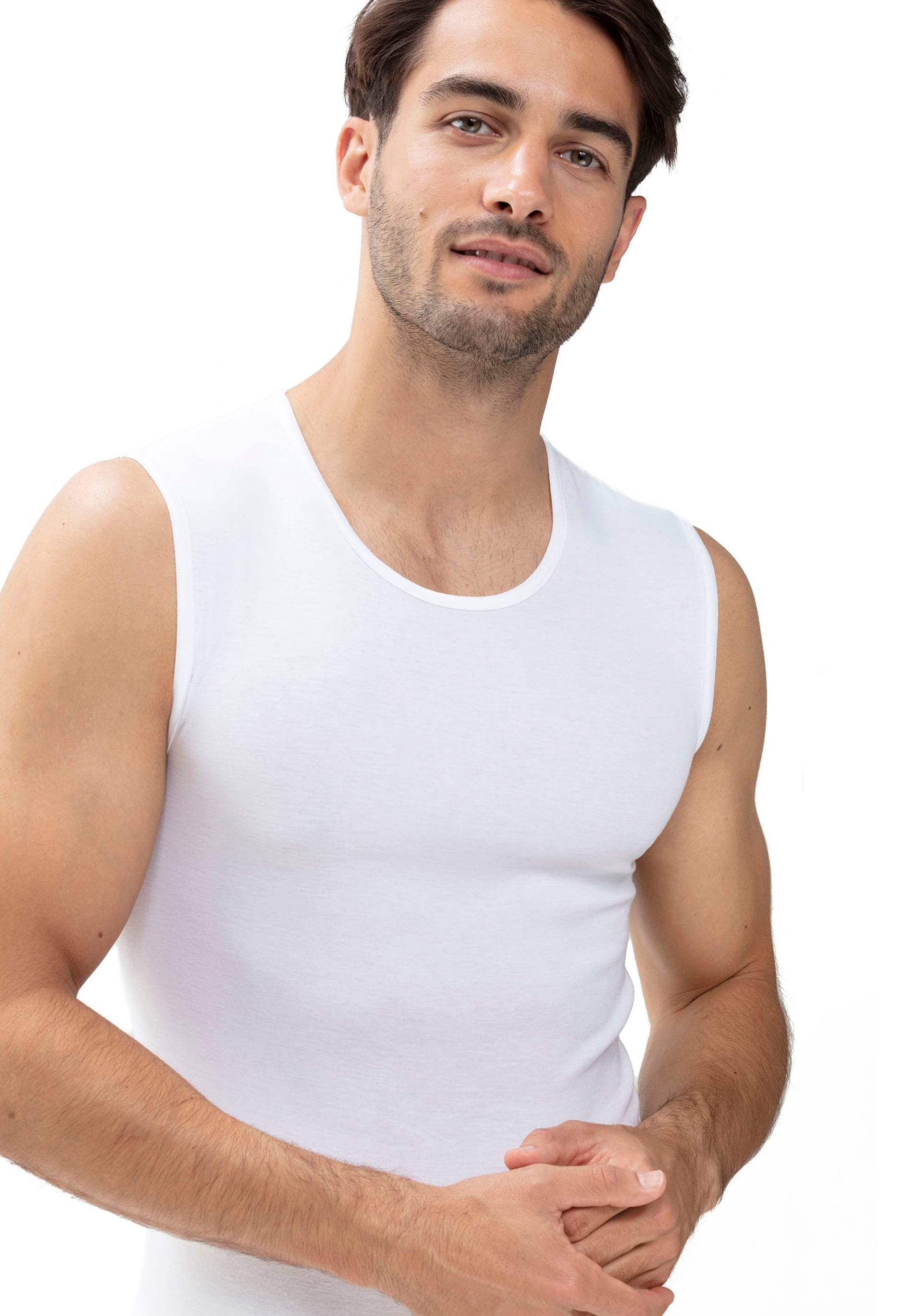 Mey Muscleshirt »CASUAL COTTON (K)«, Elastische Hals und Armabschlüsse von Mey