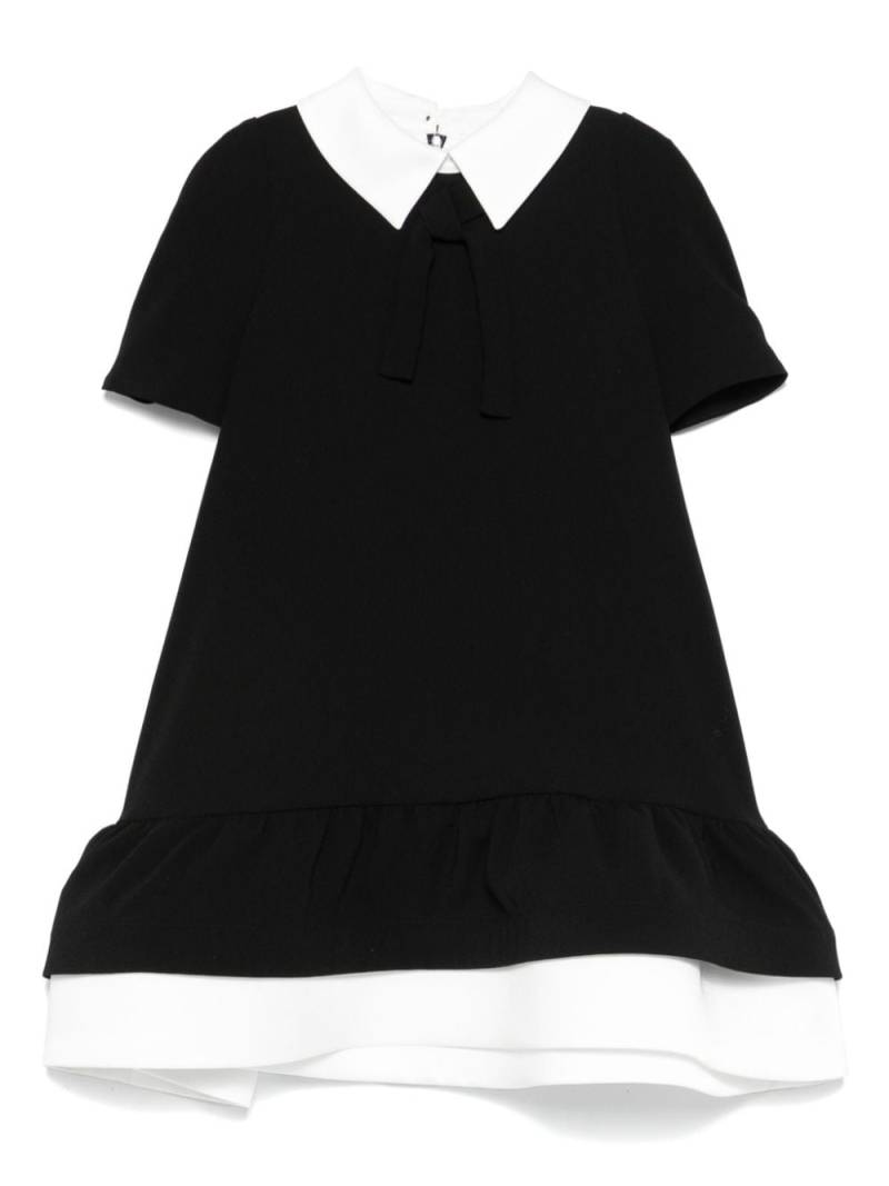 Mi Mi Sol Flounce crepe dress - Black von Mi Mi Sol