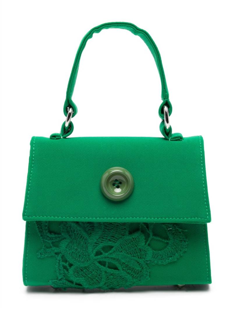 Mi Mi Sol guipure-lace panelled hand bag - Green von Mi Mi Sol