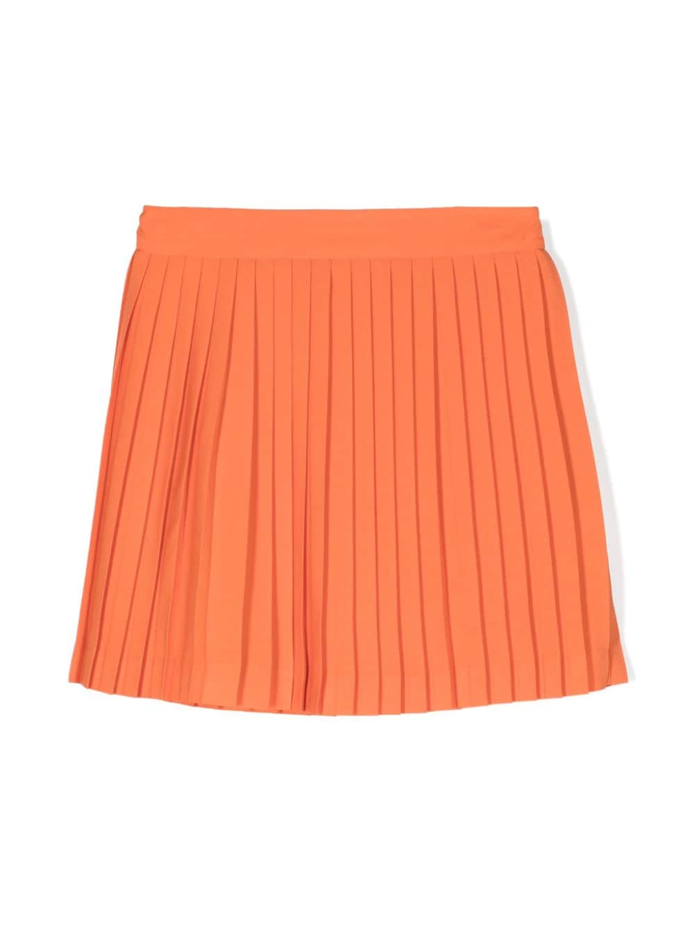 Mi Mi Sol pleated crepe miniskirt - Orange von Mi Mi Sol