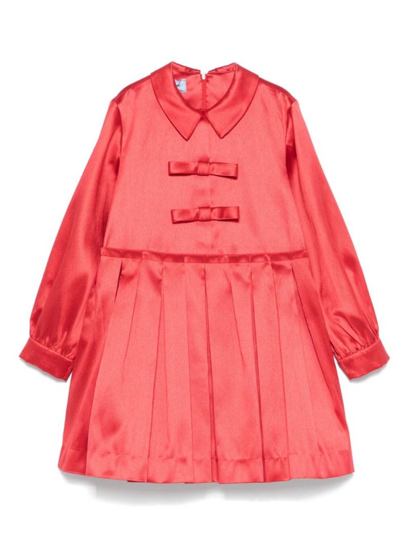 Mi Mi Sol pleated mikado dress - Red von Mi Mi Sol