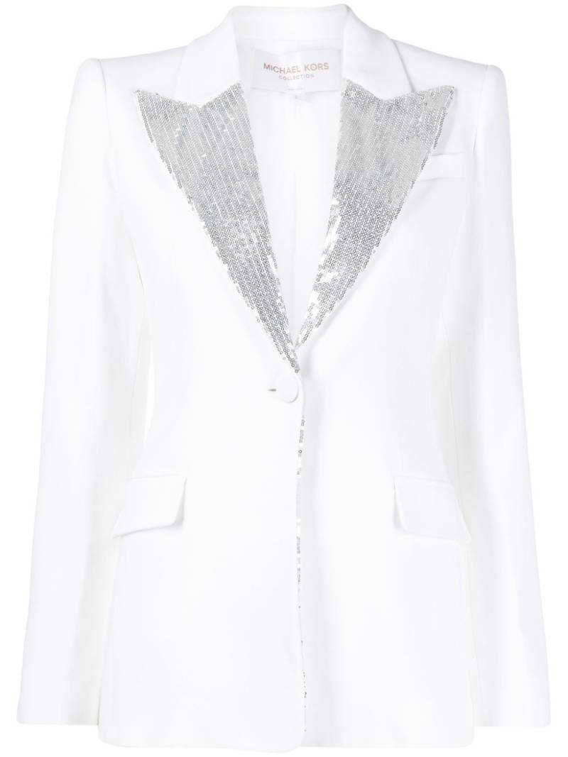 Michael Kors Collection Georgina sequin-embellished blazer - White von Michael Kors Collection