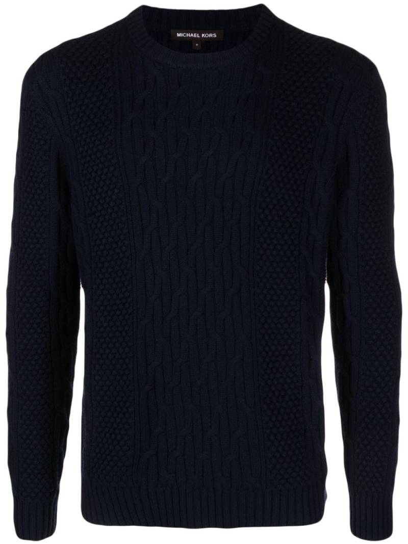 Michael Kors Collection chunky-knit long-sleeve jumper - Blue von Michael Kors Collection