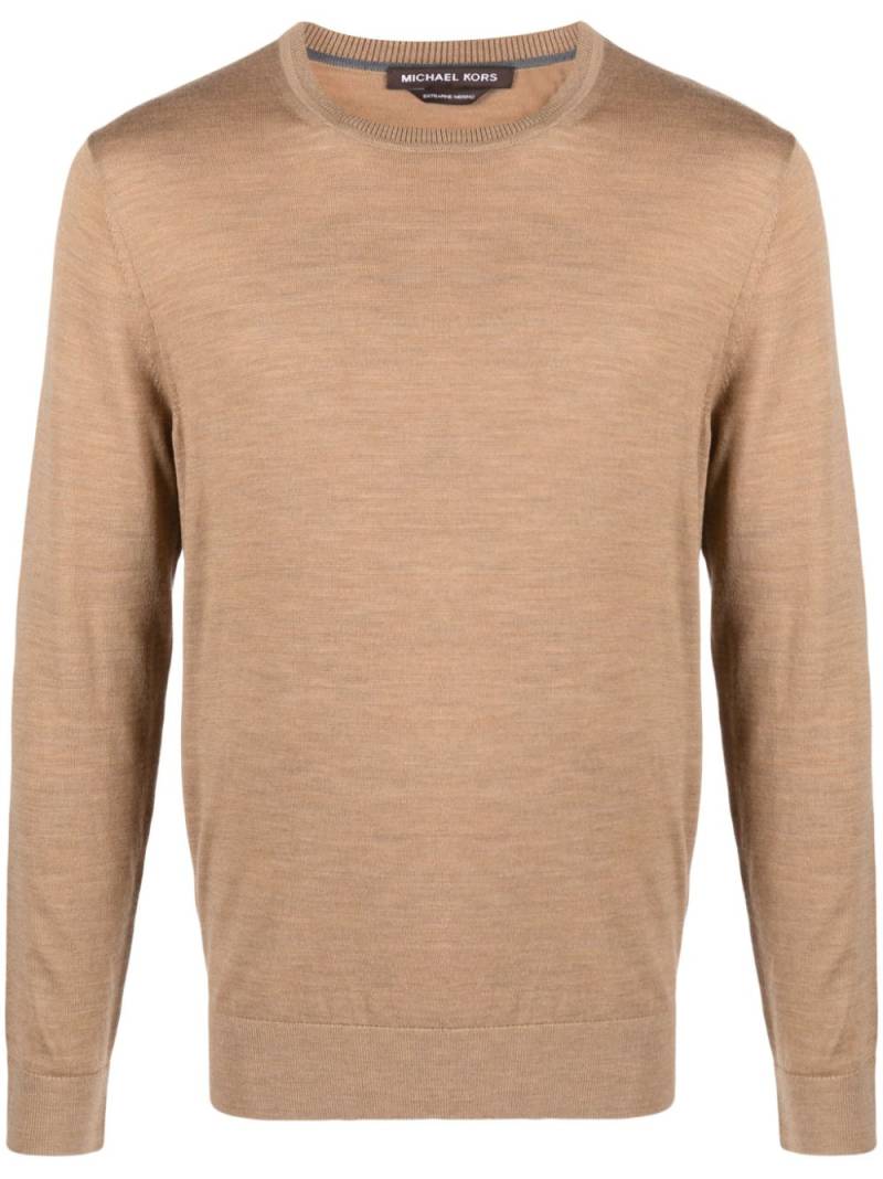 Michael Kors Collection crew-neck merino wool jumper - Brown von Michael Kors Collection