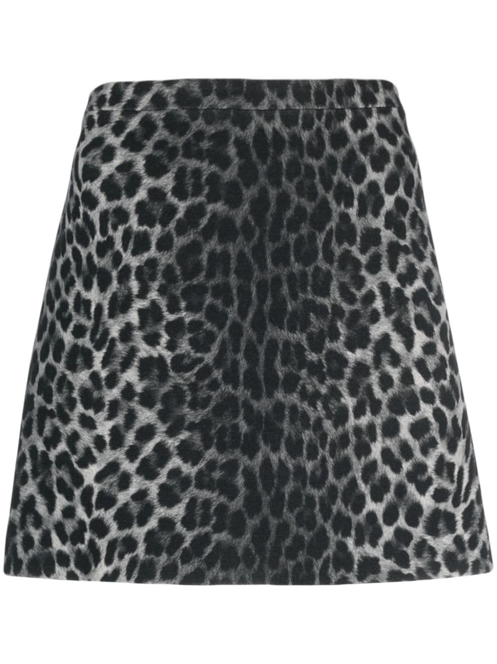 Michael Kors Collection leopard-print A-line miniskirt - Grey von Michael Kors Collection