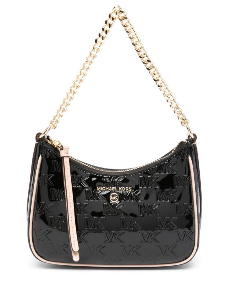 Michael Kors logo-debossed leather shoulder bag - Black von Michael Kors