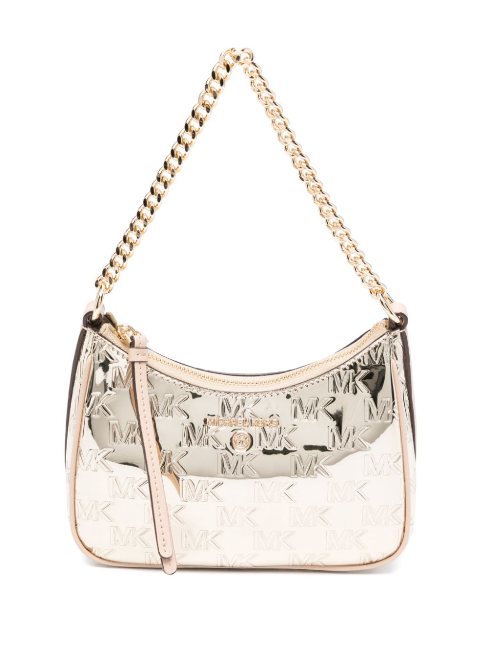 Michael Kors logo-debossed metallic shoulder bag - Gold von Michael Kors