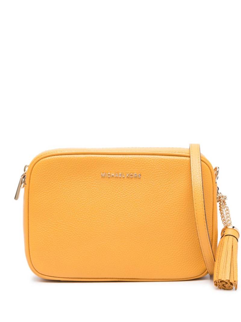 Michael Michael Kors medium Jet Set leather crossbody bag - Orange von Michael Michael Kors