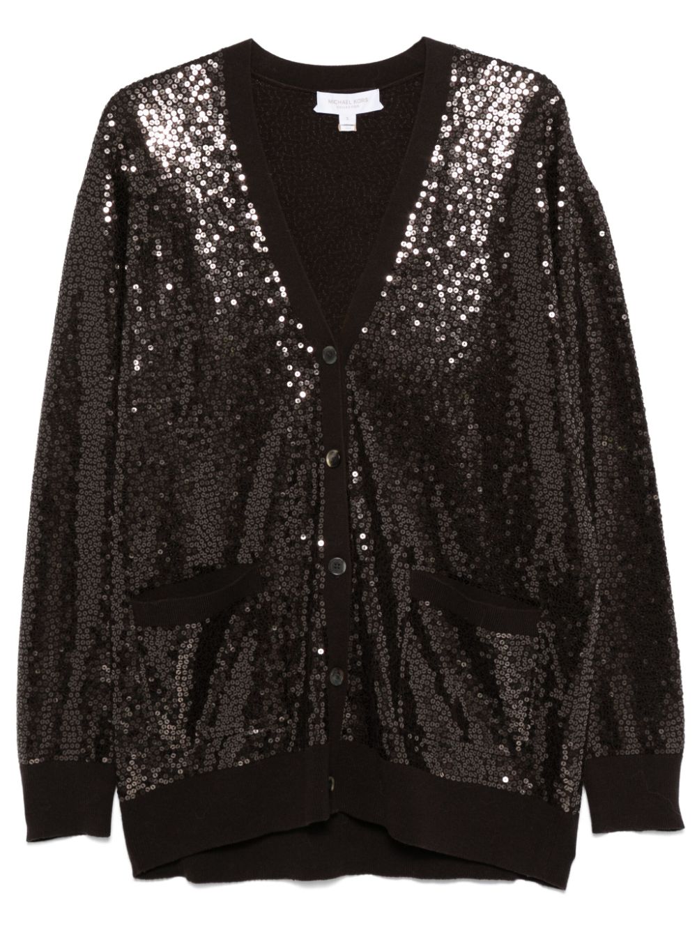 Michael Kors Collection sequinned cashmere cardigan - Brown von Michael Kors Collection