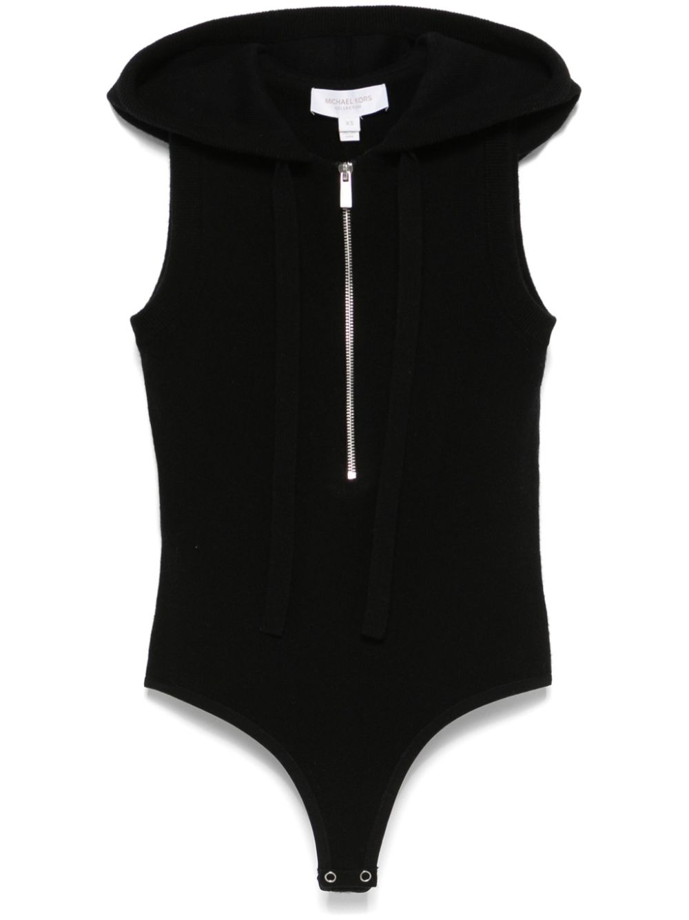 Michael Kors Collection zip-up hooded bodysuit - Black von Michael Kors Collection