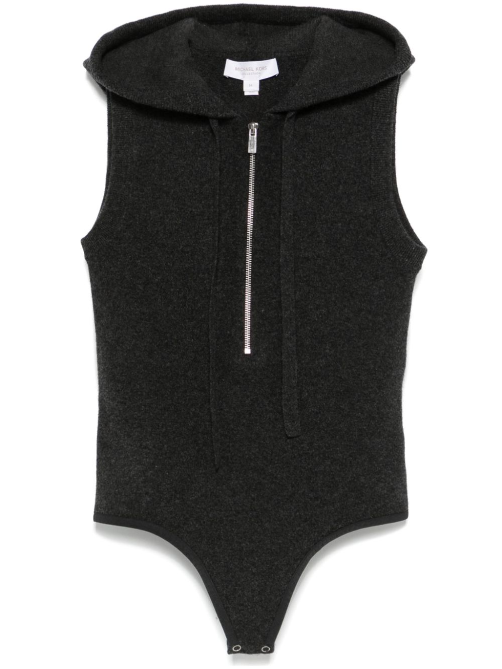 Michael Kors Collection zip-up hooded bodysuit - Grey von Michael Kors Collection