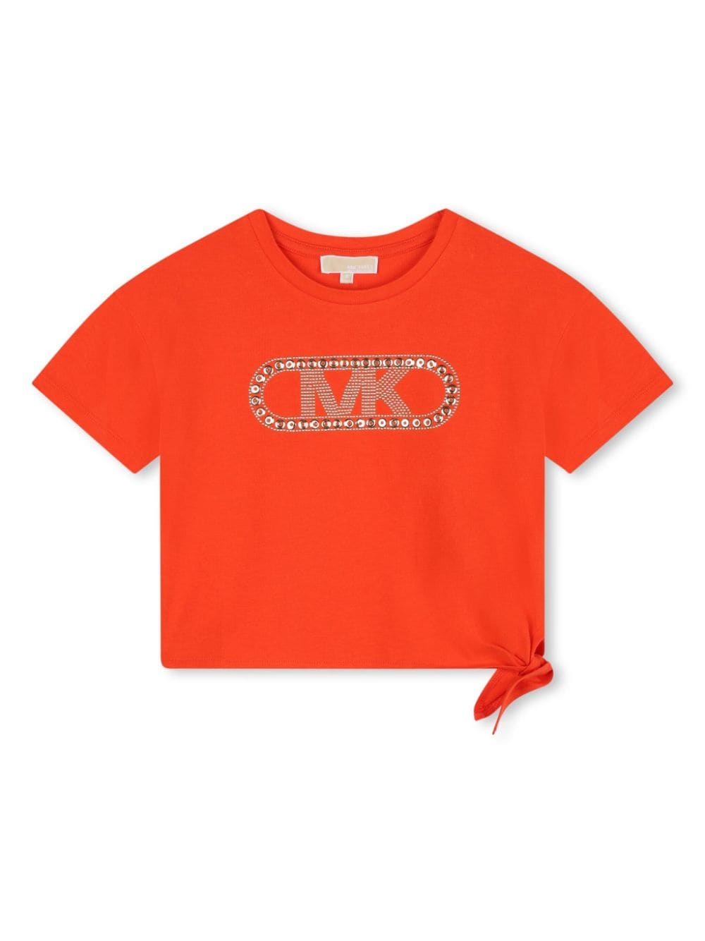 Michael Kors Kids Empire-logo cotton T-shirt - Orange von Michael Kors Kids