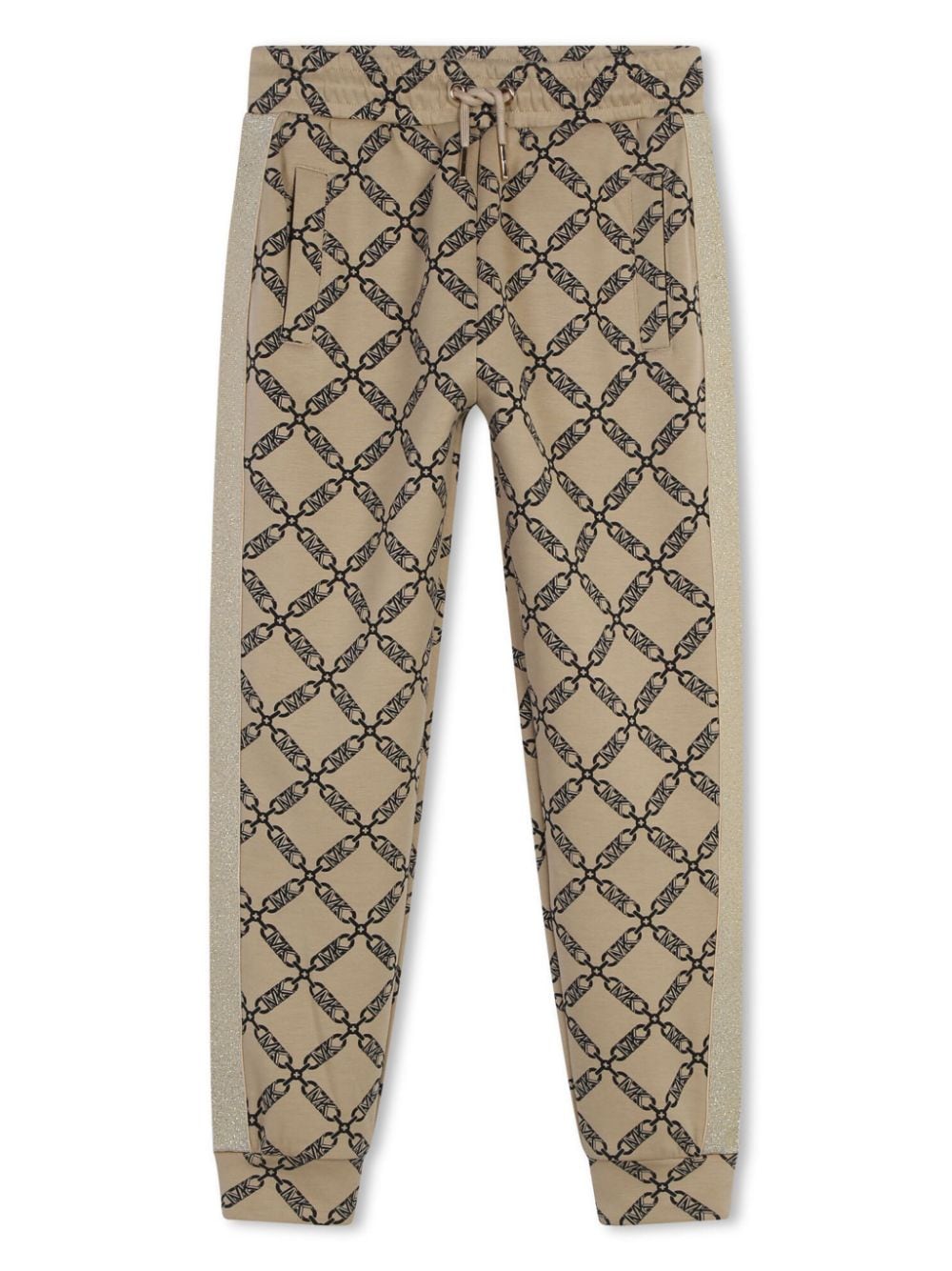 Michael Kors Kids Empire-print drawstring track pants - Neutrals von Michael Kors Kids