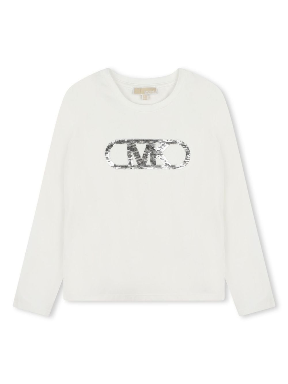 Michael Kors Kids Empire sequinned-logo T-shirt - White von Michael Kors Kids