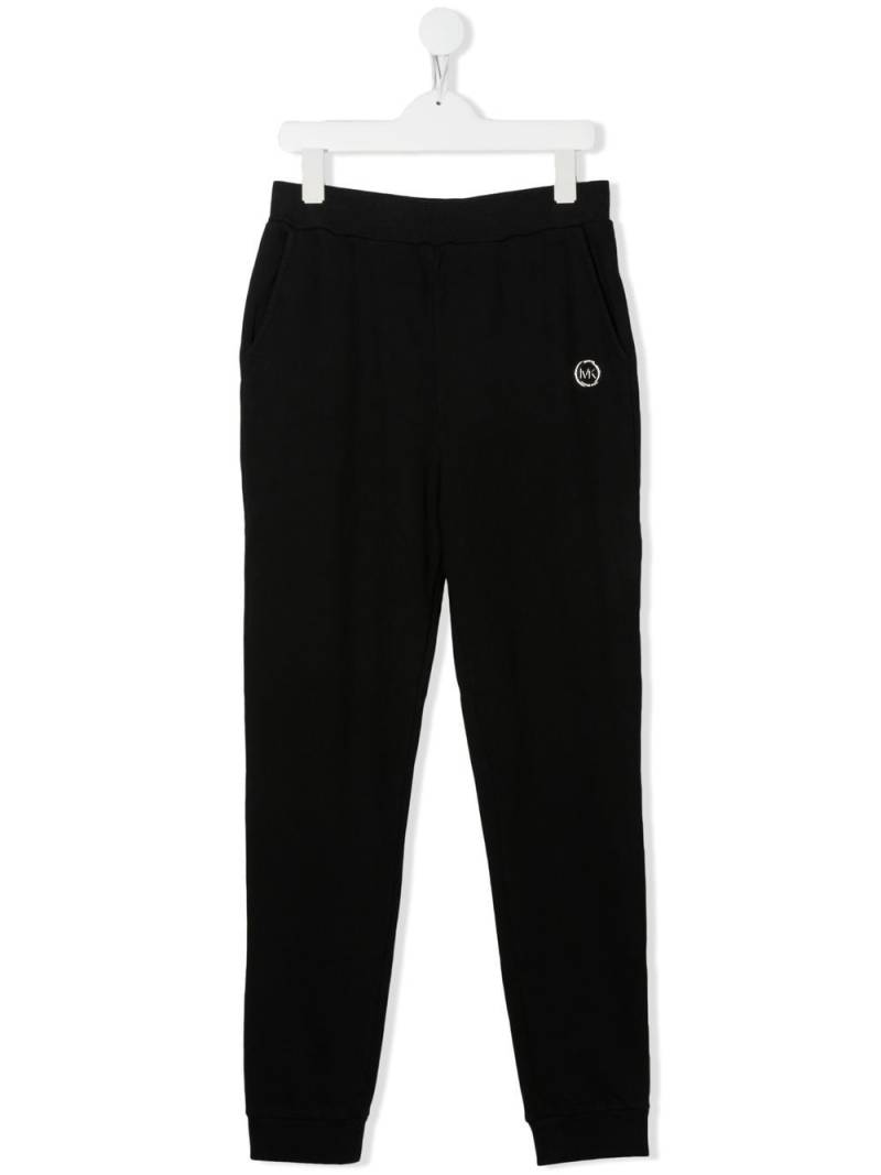 Michael Kors Kids TEEN logo-plaque track pants - Black von Michael Kors Kids