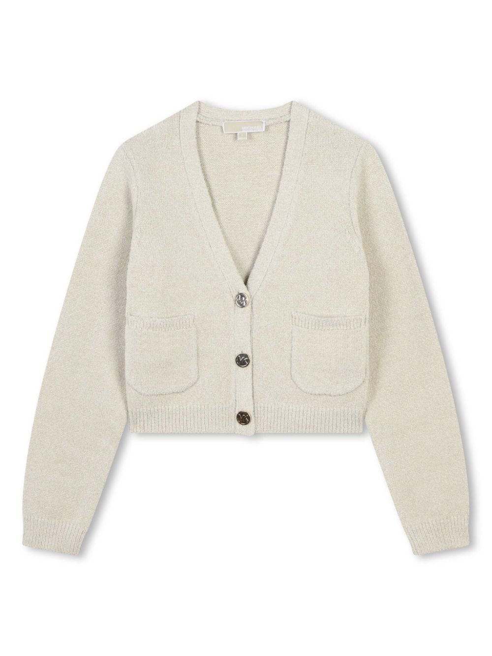 Michael Kors Kids logo-buttons cardigan - White von Michael Kors Kids