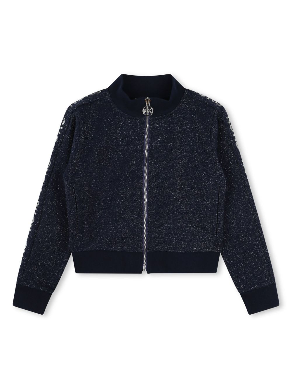 Michael Kors Kids logo-embellished zip-up sweatshirt - Blue von Michael Kors Kids