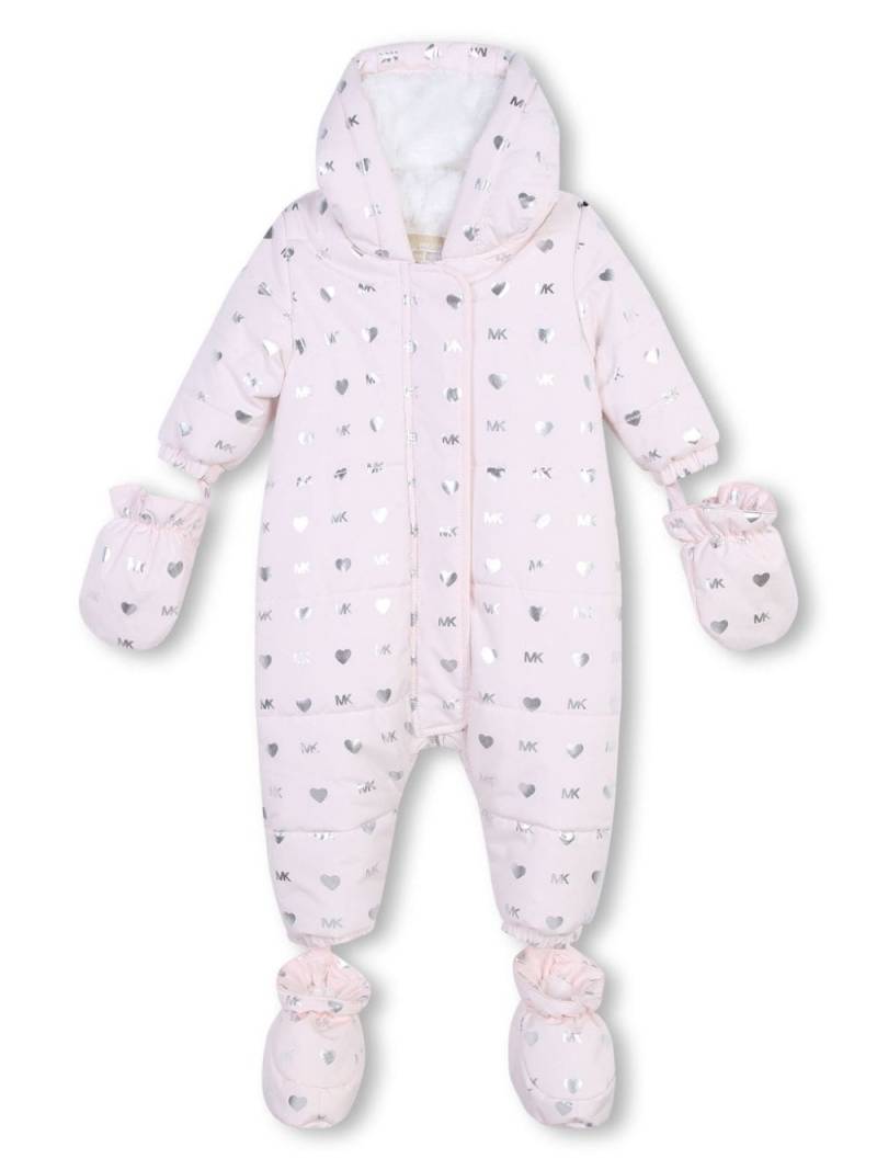 Michael Kors Kids logo-print padded suit - Pink von Michael Kors Kids