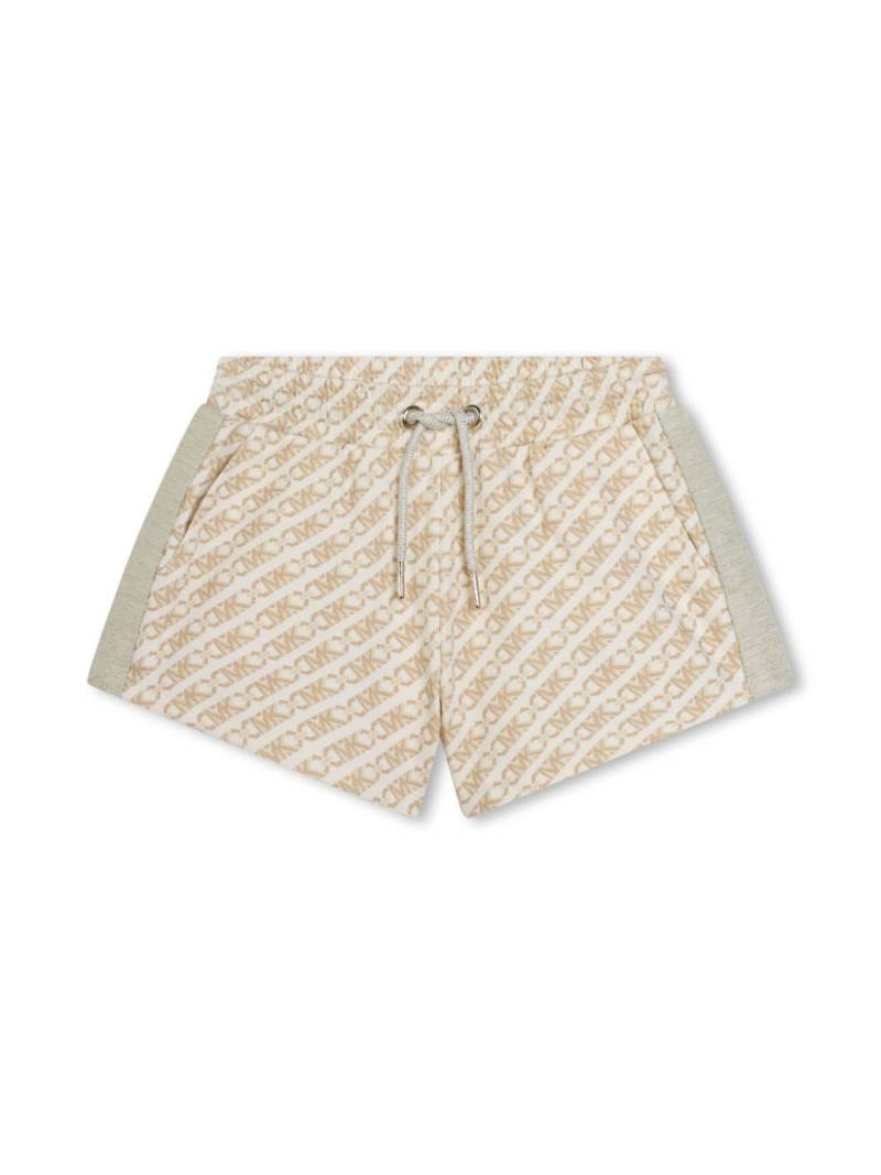 Michael Kors Kids logo-print smart shorts - Neutrals von Michael Kors Kids