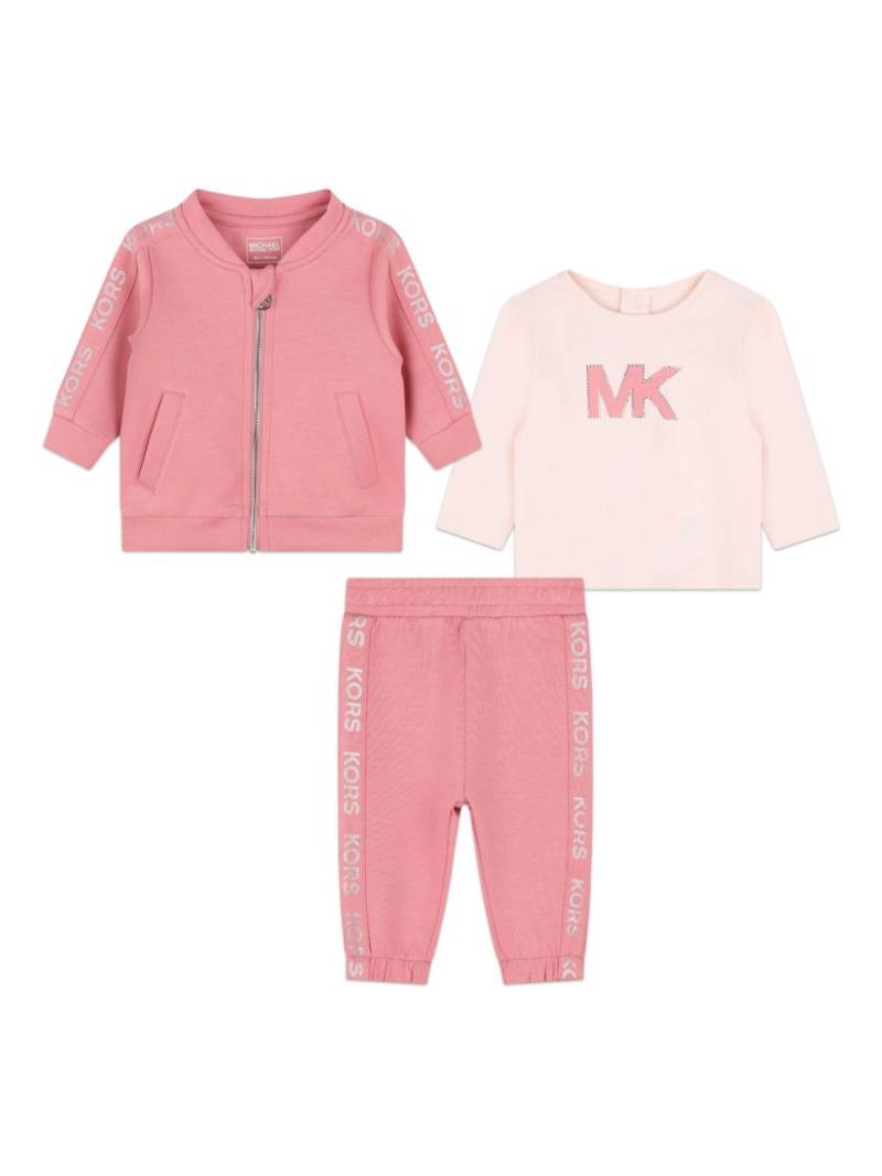 Michael Kors Kids logo-print tracksuit set - Pink von Michael Kors Kids