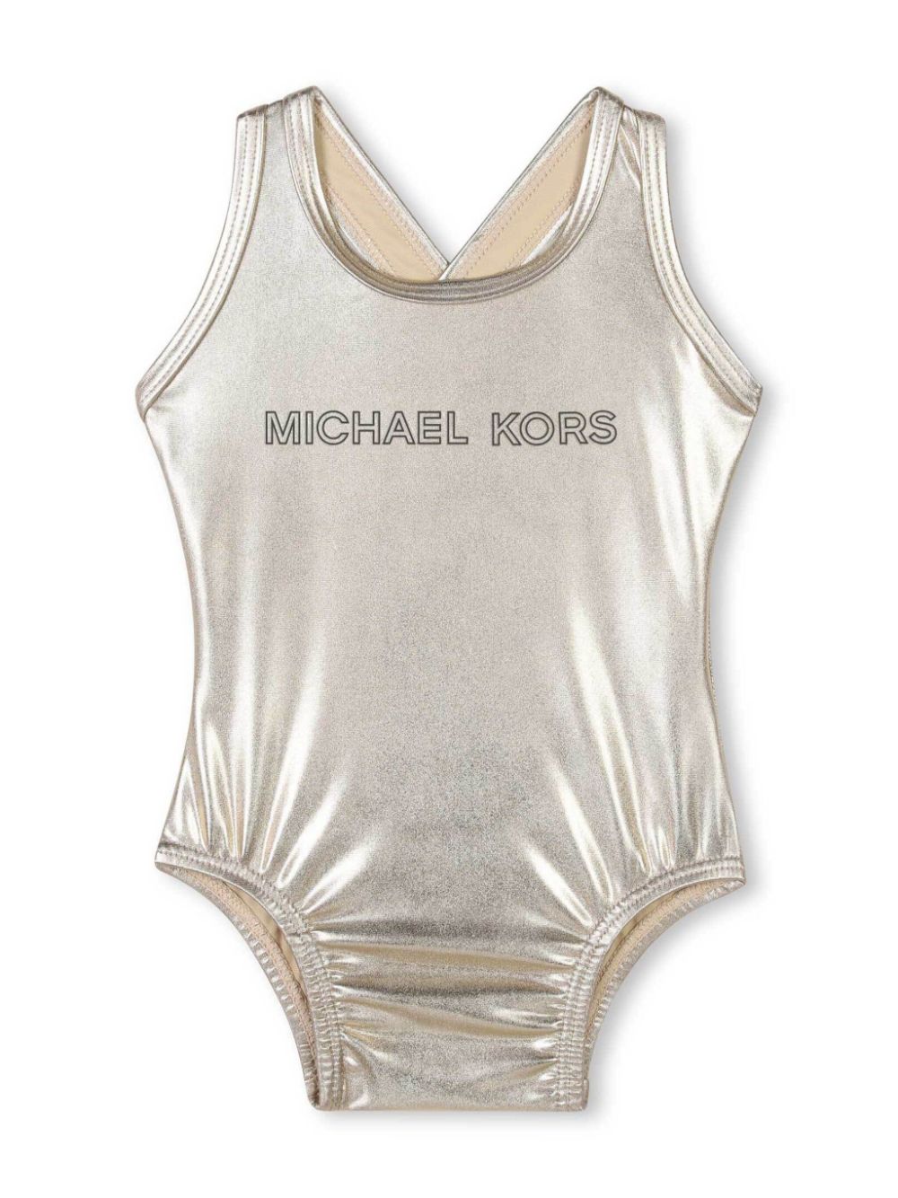 Michael Kors Kids metallic-finish swimsuit - Gold von Michael Kors Kids