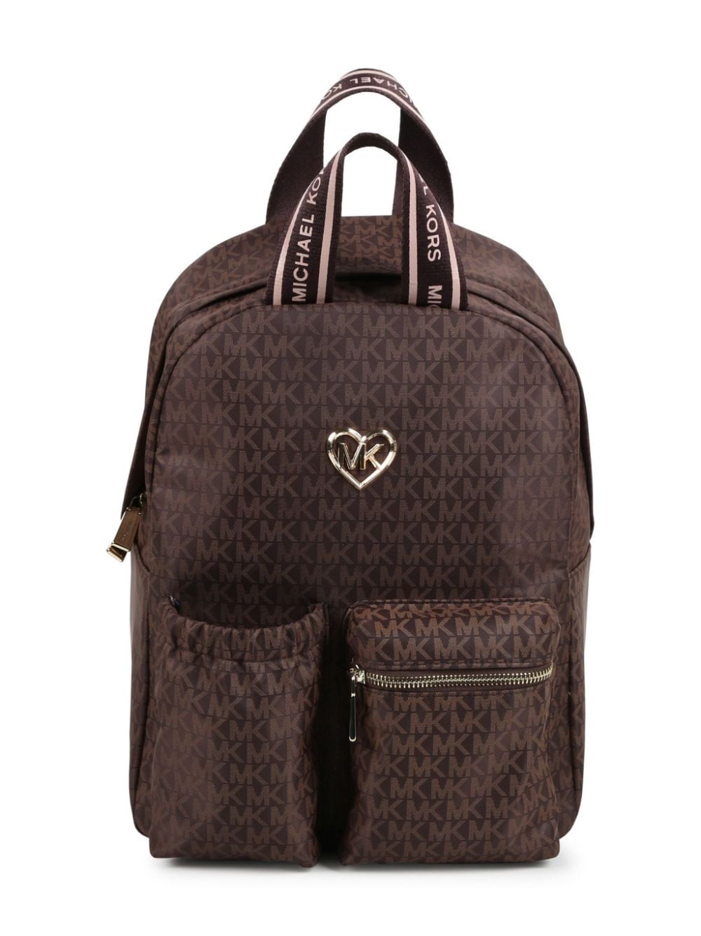 Michael Kors Kids monogram-pattern backpack - Brown von Michael Kors Kids