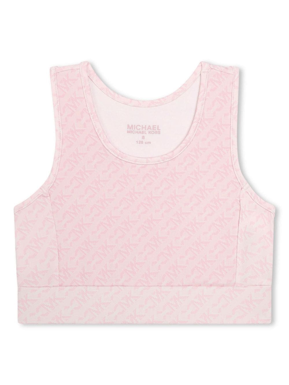 Michael Kors Kids monogram-pattern crop top - Pink von Michael Kors Kids