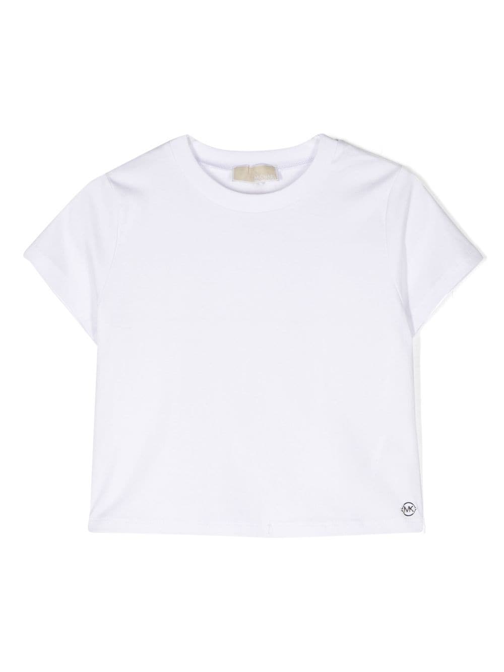 Michael Kors Kids plissé cotton-blend T-Shirt - White von Michael Kors Kids