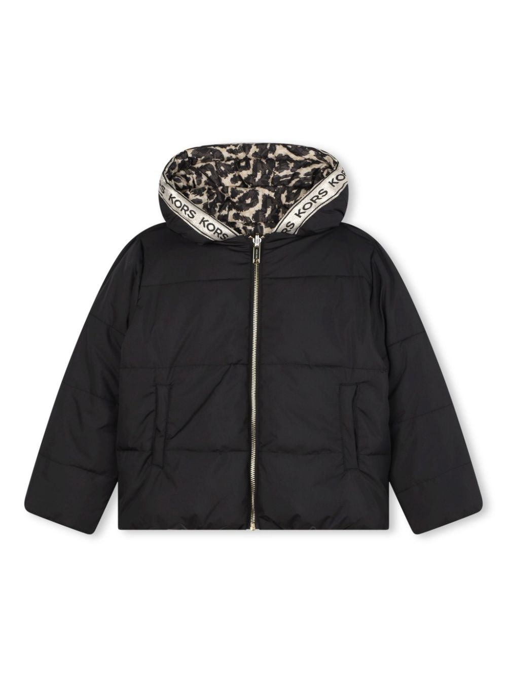 Michael Kors Kids reversible puffer jacket - Black von Michael Kors Kids