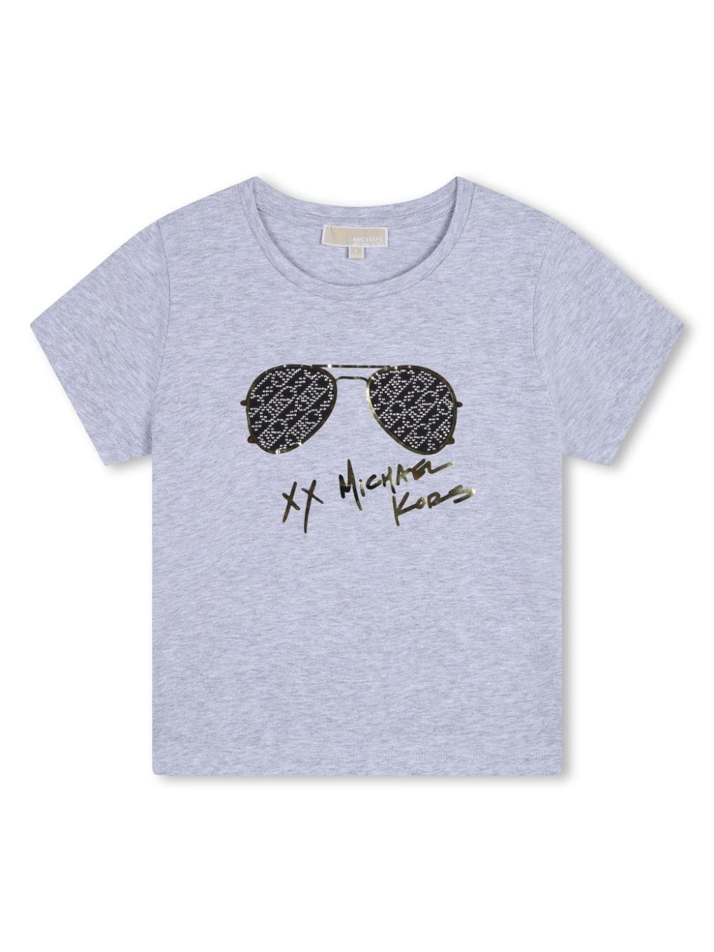 Michael Kors Kids sunglasses-print cotton T-shirt - Grey von Michael Kors Kids