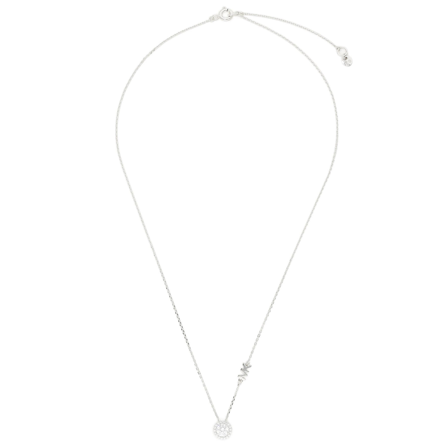 Halskette Michael Kors Pave Halo Necklace MKC1208AN040 Silberfarben von Michael Kors