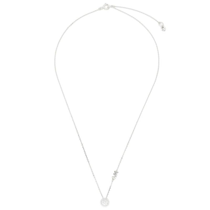 Halskette Michael Kors Pave Halo Necklace MKC1208AN040 Silberfarben von Michael Kors