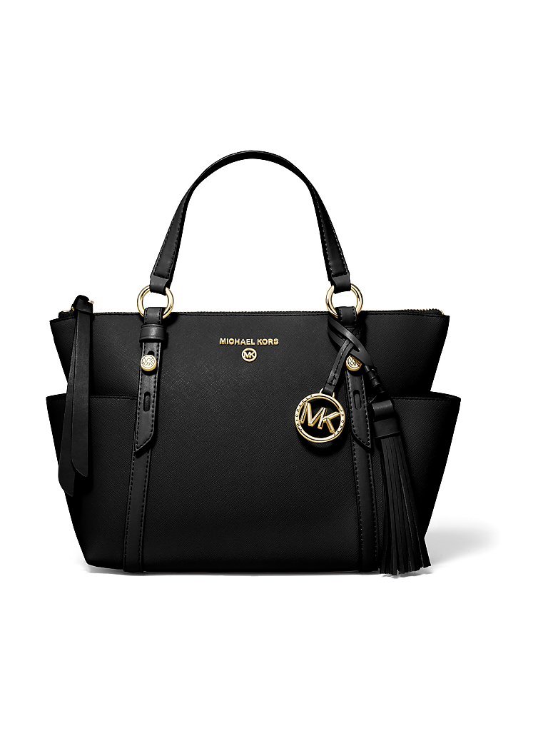 MICHAEL KORS Ledertasche - Henkeltasche  Nomad  schwarz von Michael Kors