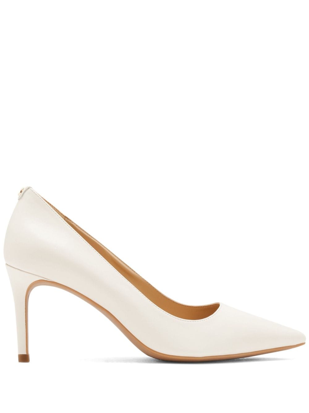 Michael Kors Alina Flex 76mm leather pumps - White von Michael Kors