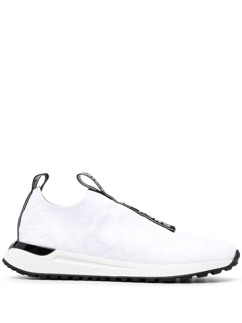 Michael Kors Bodie logo-embossed knitted sneakers - White von Michael Kors