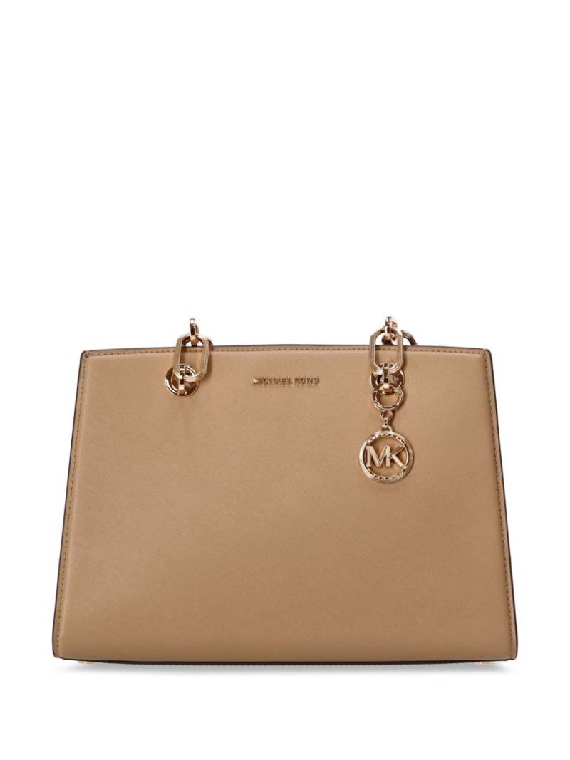 Michael Kors Cynthia leather tote bag - Brown von Michael Kors