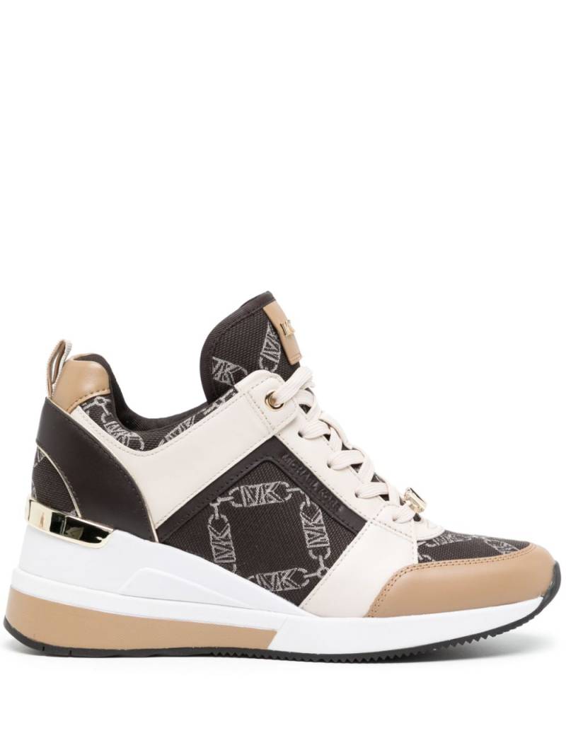 Michael Kors Georgie logo-debossed sneakers - Brown von Michael Kors