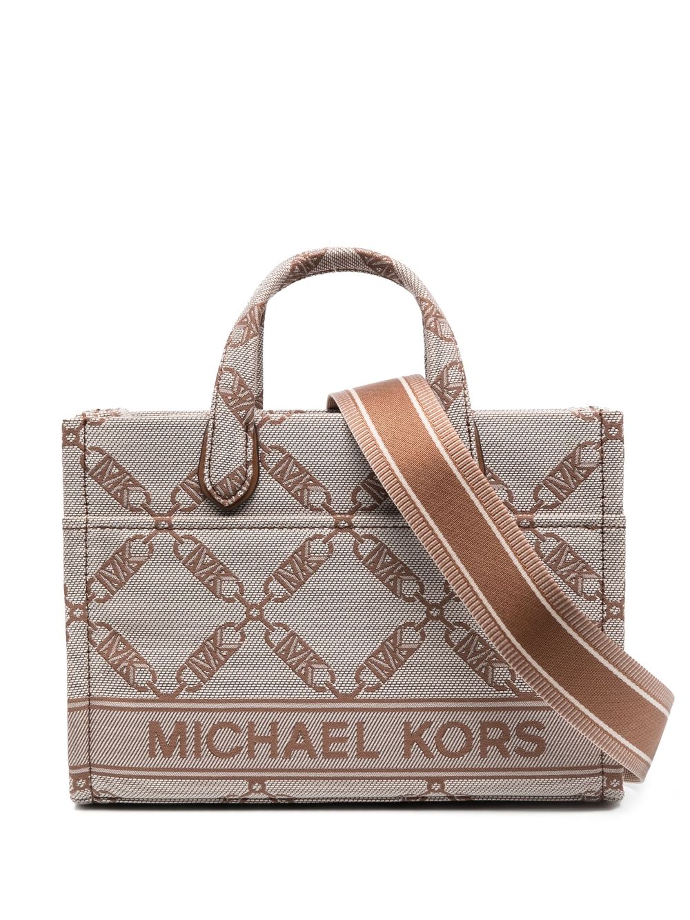 Michael Kors Gigi jacquard tote bag - Brown von Michael Kors