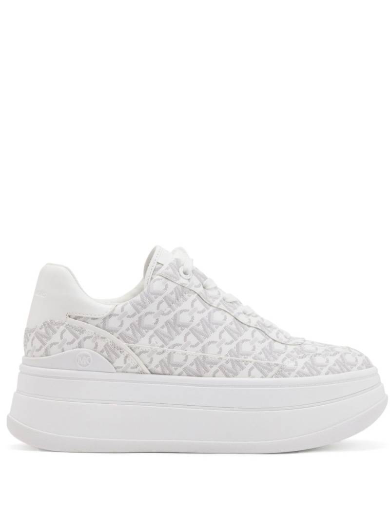 Michael Kors Hayes monogram-pattern sneakers - White von Michael Kors