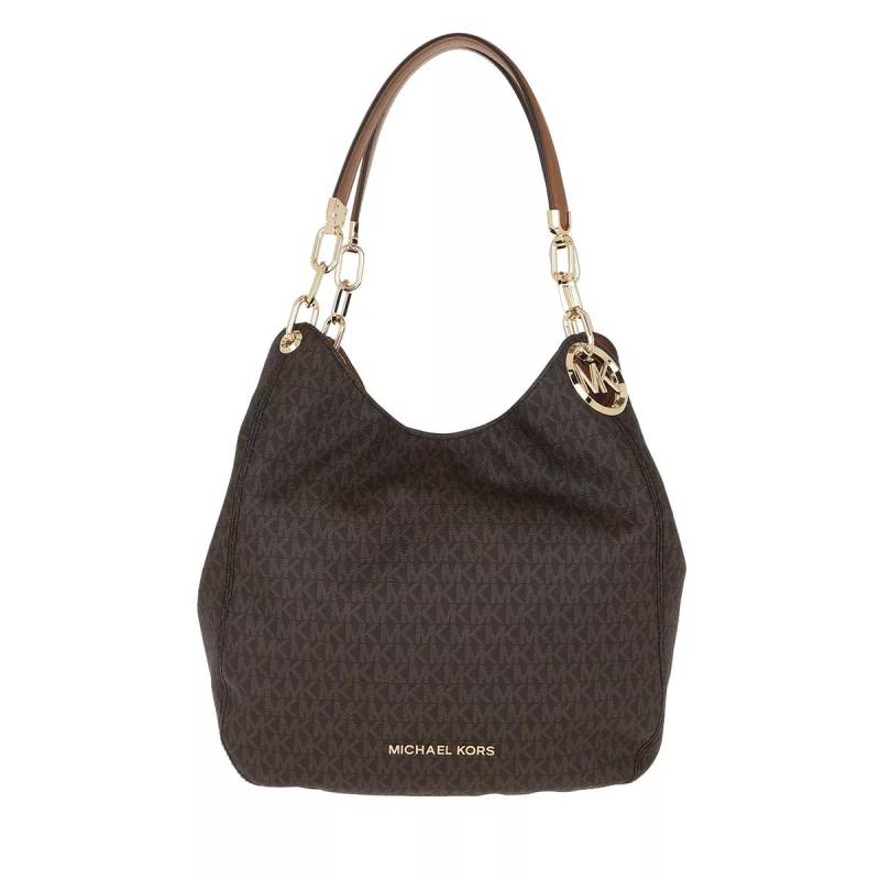 Michael Kors Henkeltasche - Lillie Large Chain Shoulder Tote - Gr. unisize - in Braun - für Damen von Michael Kors