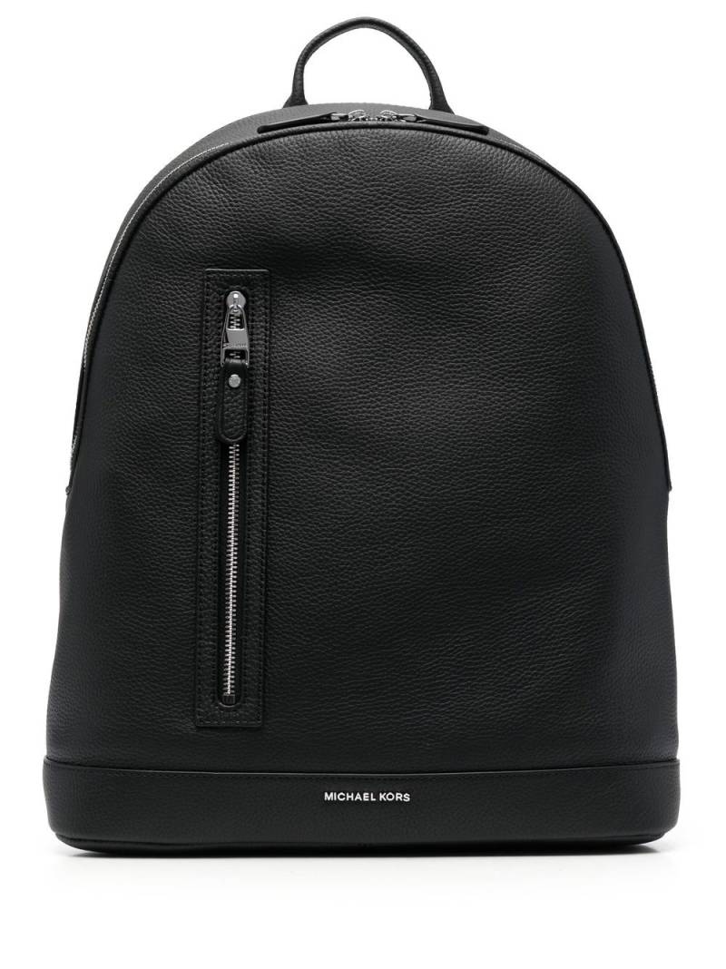 Michael Kors Hudson slim leather backpack - Black von Michael Kors