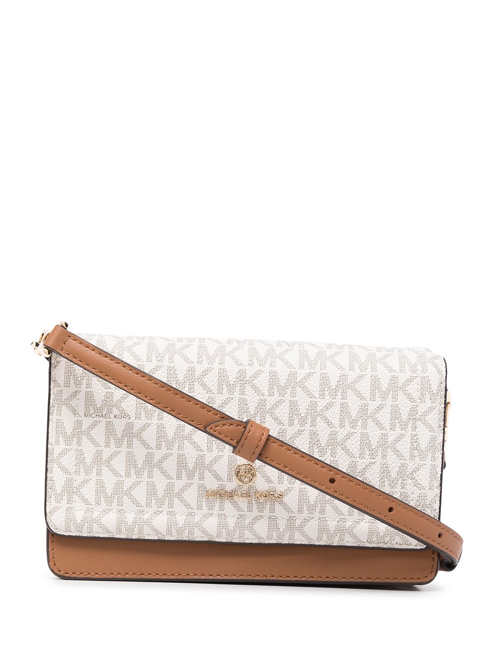 Michael Kors Jet Set logo-print crossbody bag - Brown von Michael Kors