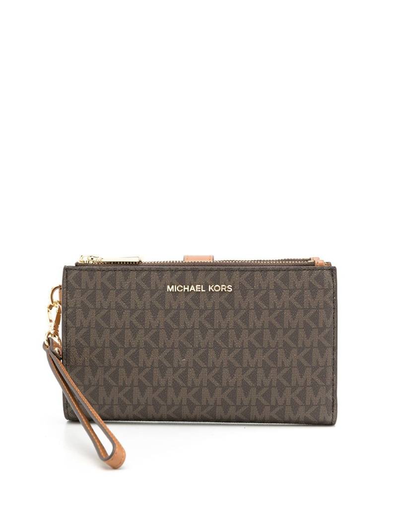 Michael Kors Jet Set monogram wallet - Brown von Michael Kors