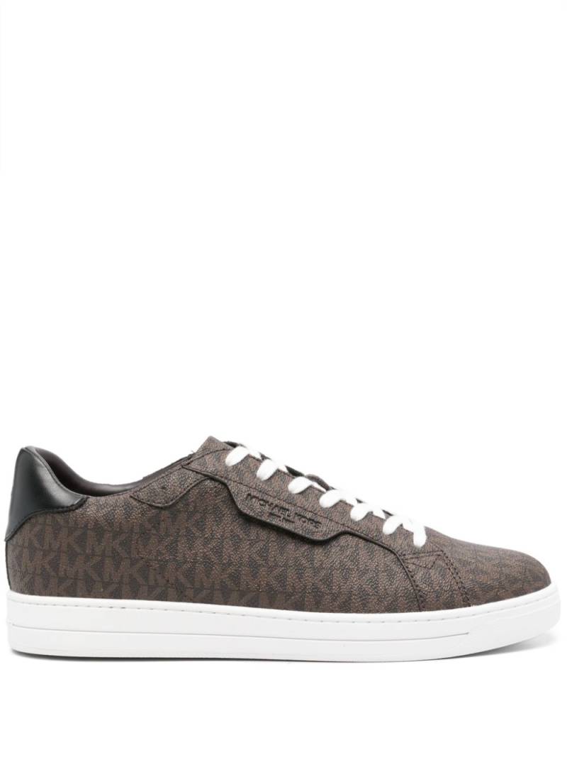 Michael Kors Keating monogram-pattern sneakers - Brown von Michael Kors