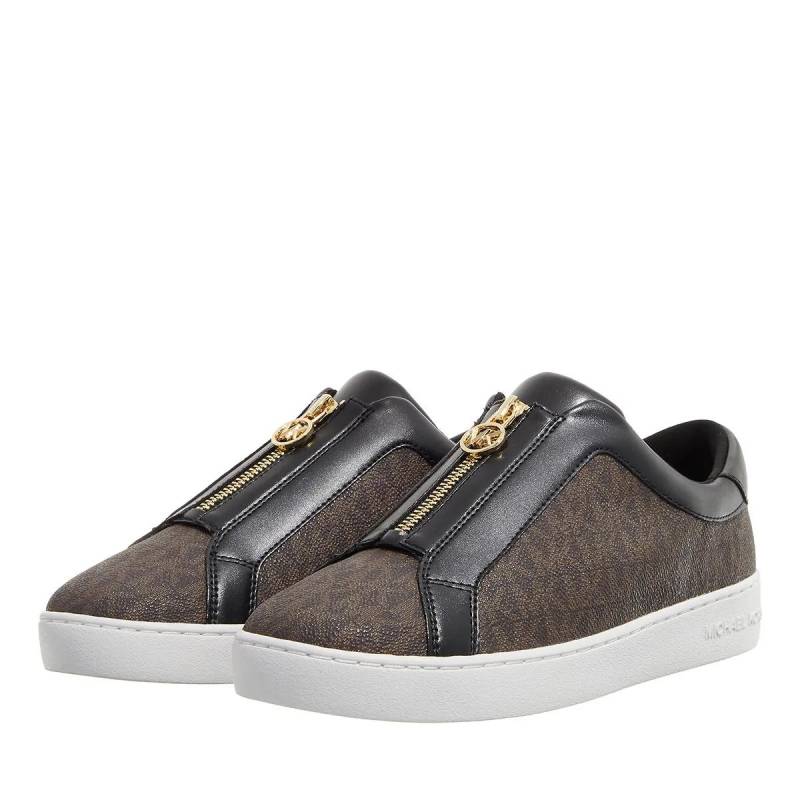 Michael Kors Low-Top Sneaker - Keaton Zip Slip On - Gr. 36 (EU) - in Braun - für Damen von Michael Kors