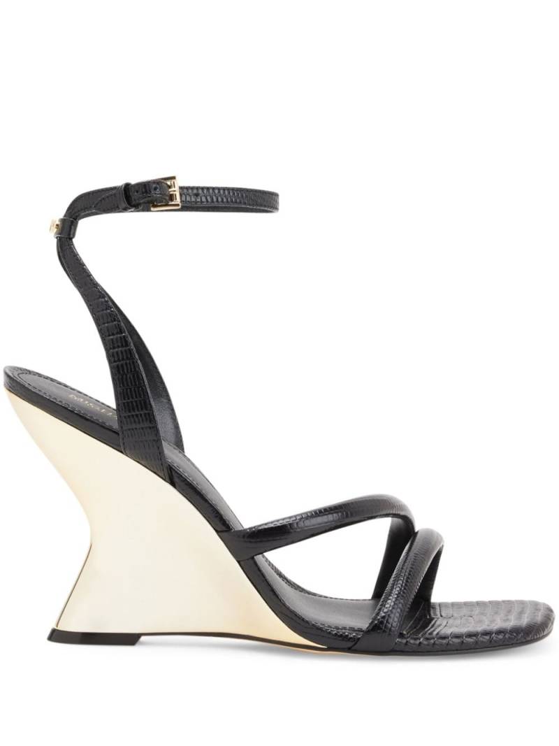 Michael Kors Nadina platform leather sandals - Black von Michael Kors