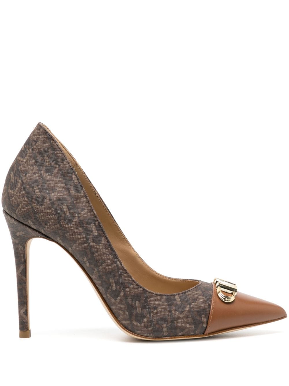 Michael Kors Parker 102mm canvas pumps - Brown von Michael Kors