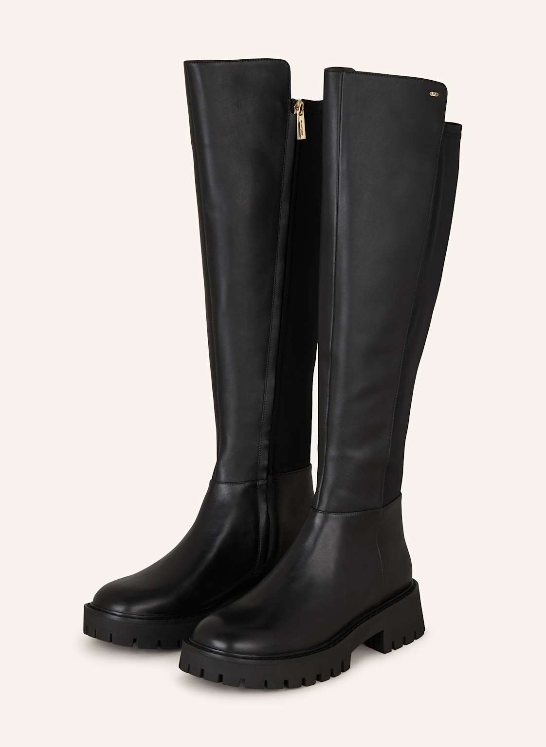 Michael Kors Plateau-Stiefel Asher Im Materialmix schwarz von Michael Kors