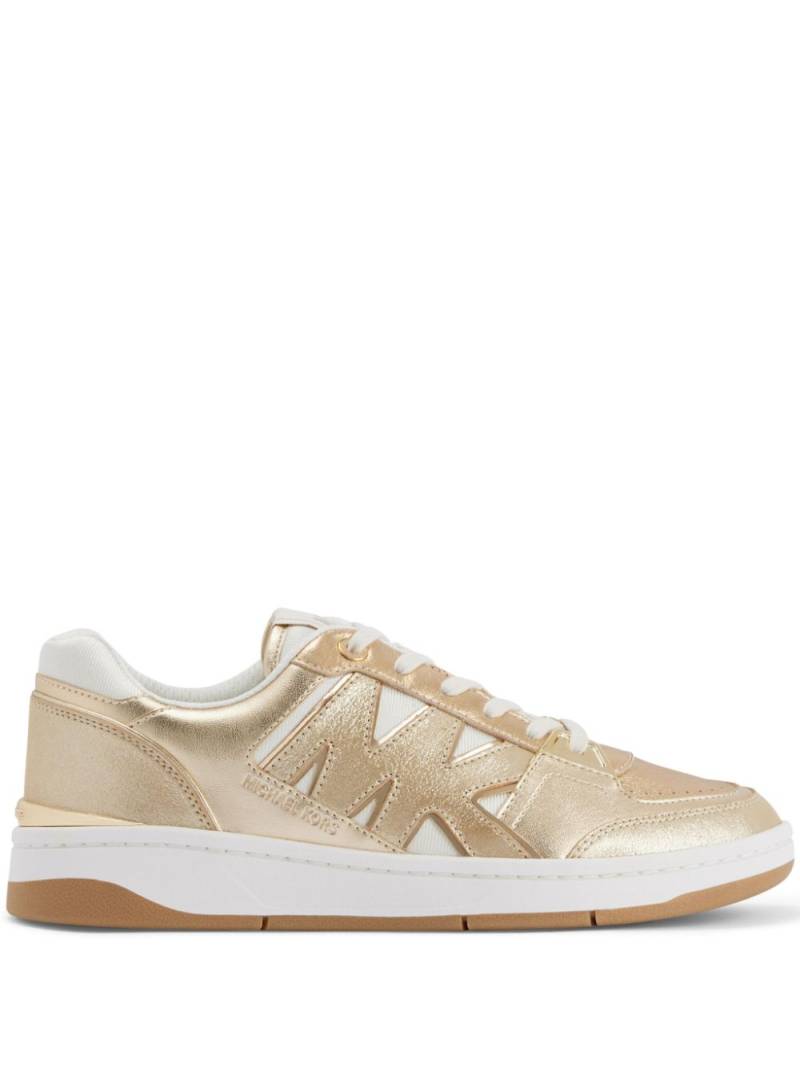 Michael Kors Rebel metallic leather sneakers - Gold von Michael Kors